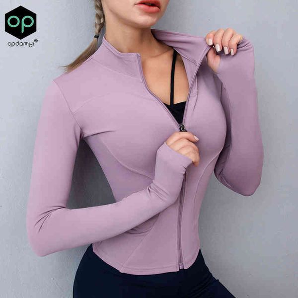 autumn sport jacket women long sleeve with thumb hole yoga shirt zipper design fitness sports coat workout running gym wear 
autumn sport jacket women long sleeve with thumb hole yoga shirt zipper design fitness sports coat workout running gym wear