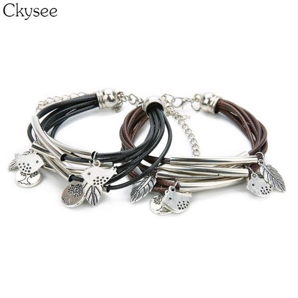charm bracelets ckysee vintage tree bird bracelet for women handmade multilayer bangles valentine day jewelry gifts, Golden;silver
charm bracelets ckysee vintage tree bird bracelet for women handmade multilayer bangles valentine day jewelry gifts, Golden;silver