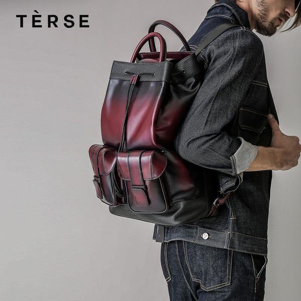 backpack terse 2021 vintage style genuine leather for man woman fashion school bag 2 luxury colors custom service 9659
backpack terse 2021 vintage style genuine leather for man woman fashion school bag 2 luxury colors custom service 9659