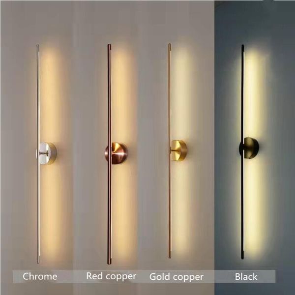 wall lamp minimalist plated gold/chrome iron lamps h60/100cm led metal light modern living room background sconce line
wall lamp minimalist plated gold/chrome iron lamps h60/100cm led metal light modern living room background sconce line