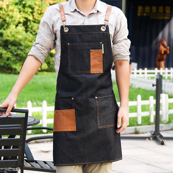 aprons denim patchwork cafe shop house cleaning apron canvas master cooking baking pocket coffee pinafore for kitchen accessories
aprons denim patchwork cafe shop house cleaning apron canvas master cooking baking pocket coffee pinafore for kitchen accessories