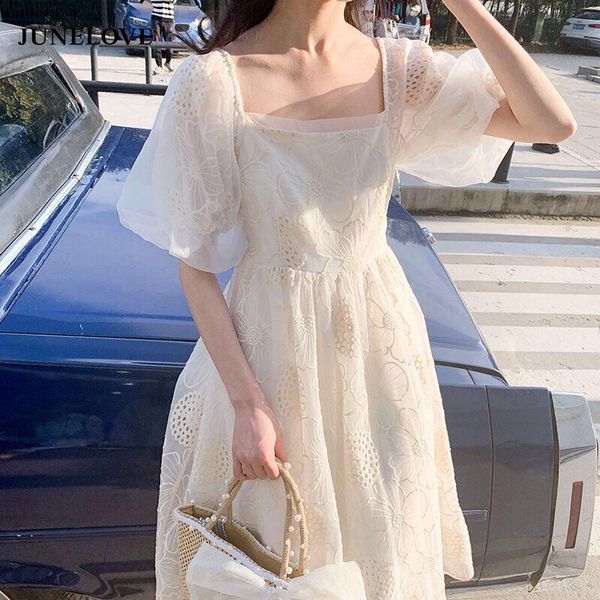 party dresses midi dress women's summer 2021 french vintage casual fairy female puff sleeve lace one-pice korean, White;black
party dresses midi dress women's summer 2021 french vintage casual fairy female puff sleeve lace one-pice korean, White;black