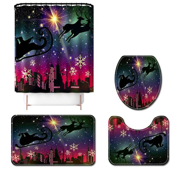 bath mats merry christmas shower curtain / non-slip rug/ toilet lid cover/ mat santa deer pattern for decoration hk
bath mats merry christmas shower curtain / non-slip rug/ toilet lid cover/ mat santa deer pattern for decoration hk