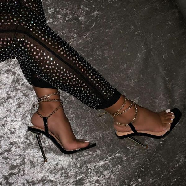 dress shoes metal 2021 sandals women high heels summer fashion banquet ladies stiletto, Black
dress shoes metal 2021 sandals women high heels summer fashion banquet ladies stiletto, Black