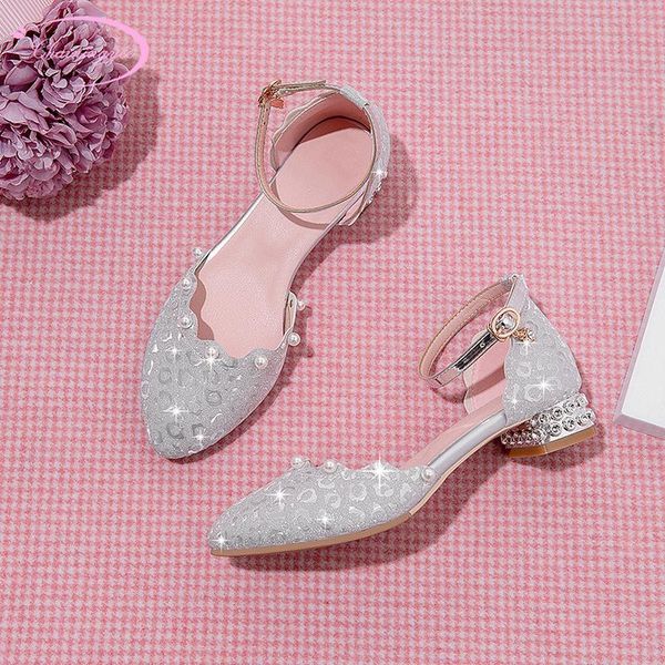 nightclub party style pointed toe summer sandals fashion bling crystal belt buckle low with chunky heel women's shoes, Black
nightclub party style pointed toe summer sandals fashion bling crystal belt buckle low with chunky heel women's shoes, Black