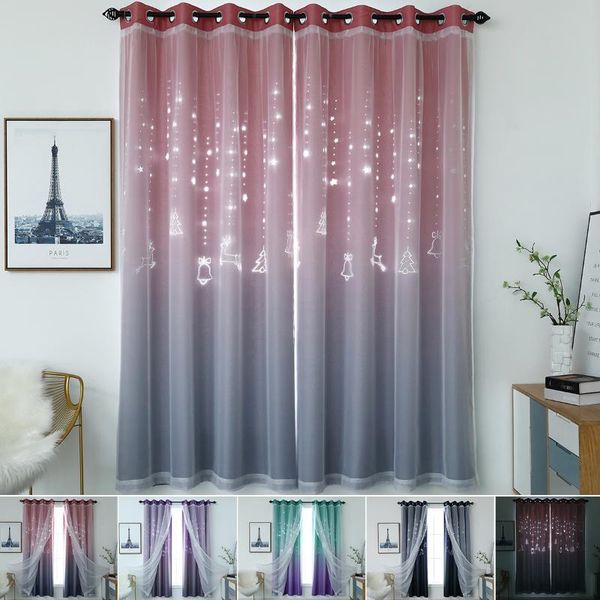 curtain & drapes christmas window double-layer yarn tulle overlay hollow cut out ombre eyelet living room 1 panel
curtain & drapes christmas window double-layer yarn tulle overlay hollow cut out ombre eyelet living room 1 panel