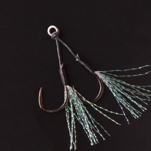3pairs slow jig assist fishing hook 12# 14# metal double high carbon steel fishhook with feather line tackle hooks
3pairs slow jig assist fishing hook 12# 14# metal double high carbon steel fishhook with feather line tackle hooks