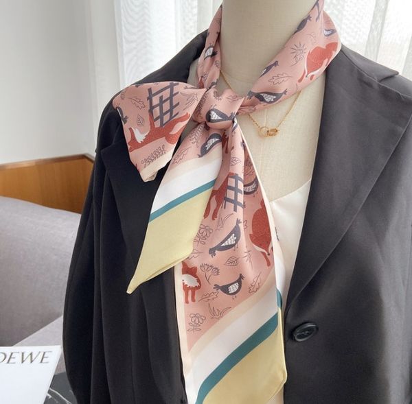 spring and summer slant angle small scarf, versatile decorative hairband, artistic flower silk scarf, Blue;gray
spring and summer slant angle small scarf, versatile decorative hairband, artistic flower silk scarf, Blue;gray