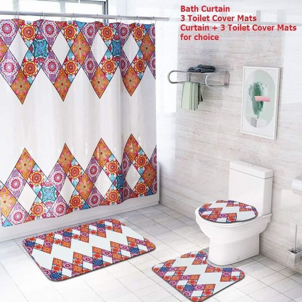 shower curtains 1/3/4 pcs bohemian curtain waterproof fabric bathroom set non slip pedestal rug lid toilet cover bath mat doormat
shower curtains 1/3/4 pcs bohemian curtain waterproof fabric bathroom set non slip pedestal rug lid toilet cover bath mat doormat