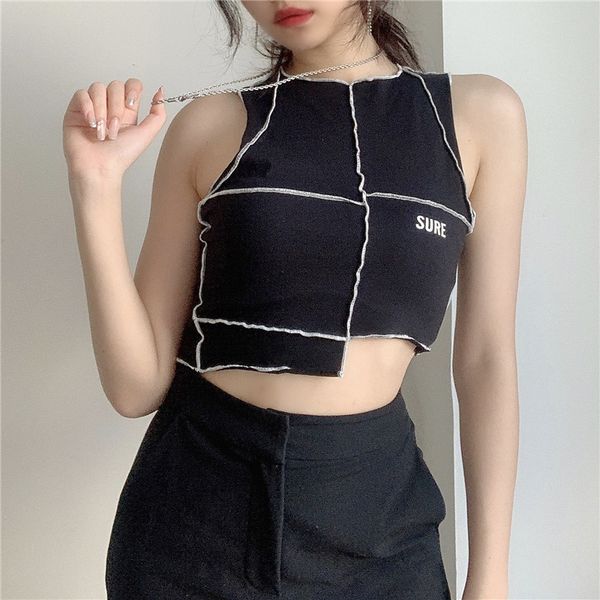 women's tanks & camis street style stitching letter printed irregular vest sleeveless crop girl clubwear summer tees rtg5, White
women's tanks & camis street style stitching letter printed irregular vest sleeveless crop girl clubwear summer tees rtg5, White