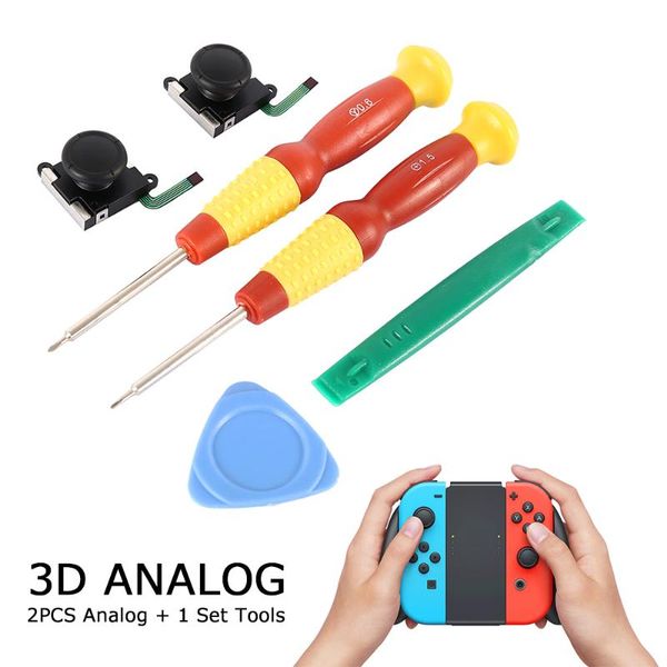 game controllers & joysticks 6pcs replacement 3d analog joystick thumb stick tools set for switch -con
game controllers & joysticks 6pcs replacement 3d analog joystick thumb stick tools set for switch -con