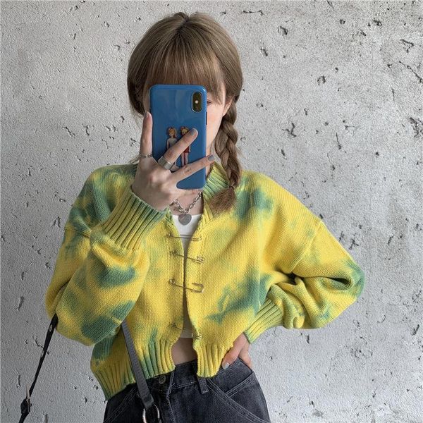 women's knits & tees tie dye short knitting sweater cardigan coat women long sleeve korean fashion vintage autumn kardigan jacket stre, White
women's knits & tees tie dye short knitting sweater cardigan coat women long sleeve korean fashion vintage autumn kardigan jacket stre, White