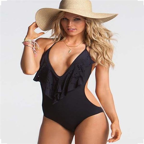 women's jumpsuits & rompers women summer one-piece hollow out bodysuits beachwear ruffles swimwear push-up skinny bikini bathing halter, Black;white
women's jumpsuits & rompers women summer one-piece hollow out bodysuits beachwear ruffles swimwear push-up skinny bikini bathing halter, Black;white