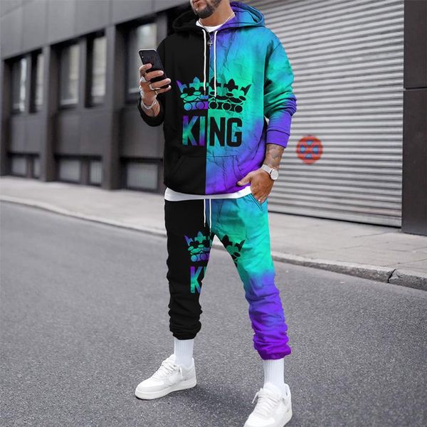 men's tracksuits colorful king angel 3d printing fashion trend hoodie pants 2-piece set 2021 autumn winter suit hip hop streetwear s-6x, Gray
men's tracksuits colorful king angel 3d printing fashion trend hoodie pants 2-piece set 2021 autumn winter suit hip hop streetwear s-6x, Gray