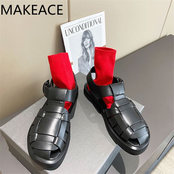 official website 70% off outlet summer new women leather braided hollow outs shoes ladies black white flats sandals woman thick sole sandali
official website 70% off outlet summer new women leather braided hollow outs shoes ladies black white flats sandals woman thick sole sandali