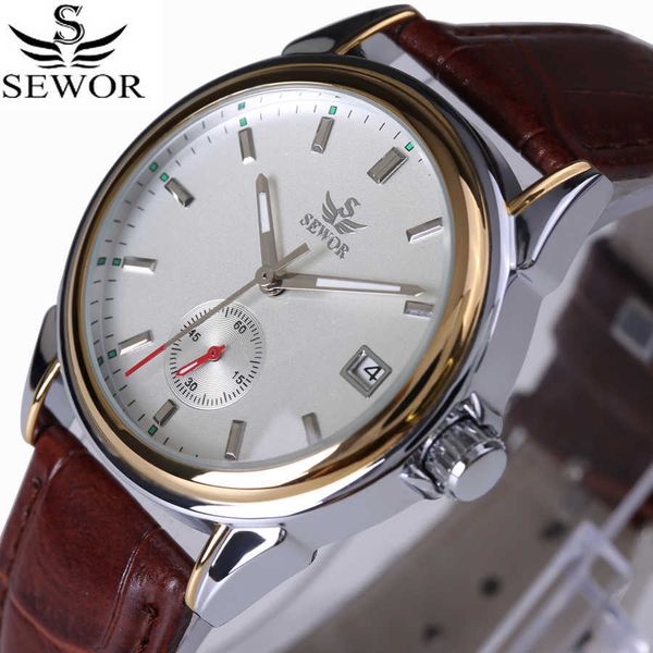 sewor brand fashion design 4 hands luxury men watches leather strap stainless steel bezel automatic mechanical watch 210728, Slivery;brown
sewor brand fashion design 4 hands luxury men watches leather strap stainless steel bezel automatic mechanical watch 210728, Slivery;brown