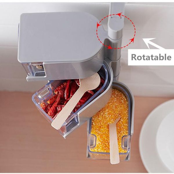 storage bottles & jars 2/3/4 tier rotatable kitchen seasoning boxes wall-mounted plastic spice lid can sugar layers organizer box
storage bottles & jars 2/3/4 tier rotatable kitchen seasoning boxes wall-mounted plastic spice lid can sugar layers organizer box