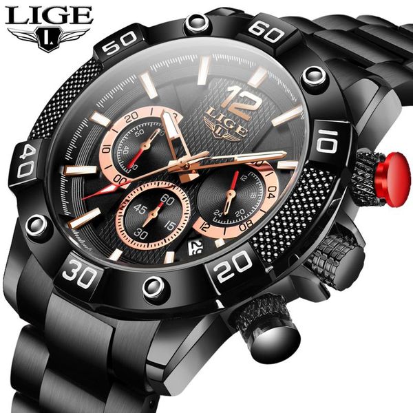 wristwatches 2021 mens watches waterproof stainless steel quartz clock lige brand outdoor sports wristwatch chronograph montre homme, Slivery;brown
wristwatches 2021 mens watches waterproof stainless steel quartz clock lige brand outdoor sports wristwatch chronograph montre homme, Slivery;brown
