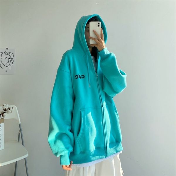korean cec versatile zipper cardigan hooded sweater women's coat men's lovers' wear plush thickening loose new style, Black
korean cec versatile zipper cardigan hooded sweater women's coat men's lovers' wear plush thickening loose new style, Black