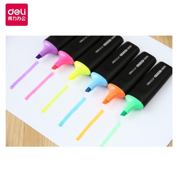 highlighters deli fluorescent pen set marker office and school stationery fashion cute wholesale 6 colors, Black;red
highlighters deli fluorescent pen set marker office and school stationery fashion cute wholesale 6 colors, Black;red
