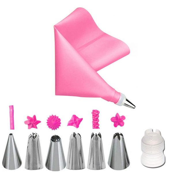 8pcs/set cake decorating kit reusable assorted cream toys stainless steel icing tip pastry bags baking tools accessories
8pcs/set cake decorating kit reusable assorted cream toys stainless steel icing tip pastry bags baking tools accessories