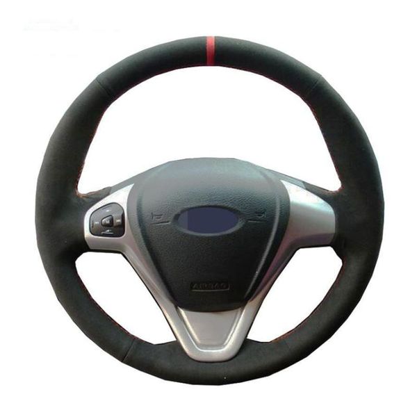 steering wheel covers black suede red marker diy hand stitched car cover for fiesta 2008-2013 ecosport 2013-2021
steering wheel covers black suede red marker diy hand stitched car cover for fiesta 2008-2013 ecosport 2013-2021