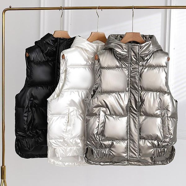 women's down & parkas 2021 glossy women vest black white gray short winter waterproof windproof hooded loose outdoor sports fashion wom
women's down & parkas 2021 glossy women vest black white gray short winter waterproof windproof hooded loose outdoor sports fashion wom