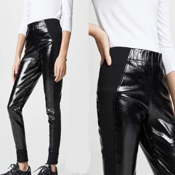 women's pants & capris fashion brand full length shiny patent leather autumn spring female was thin pencil pu f838, Black;white
women's pants & capris fashion brand full length shiny patent leather autumn spring female was thin pencil pu f838, Black;white