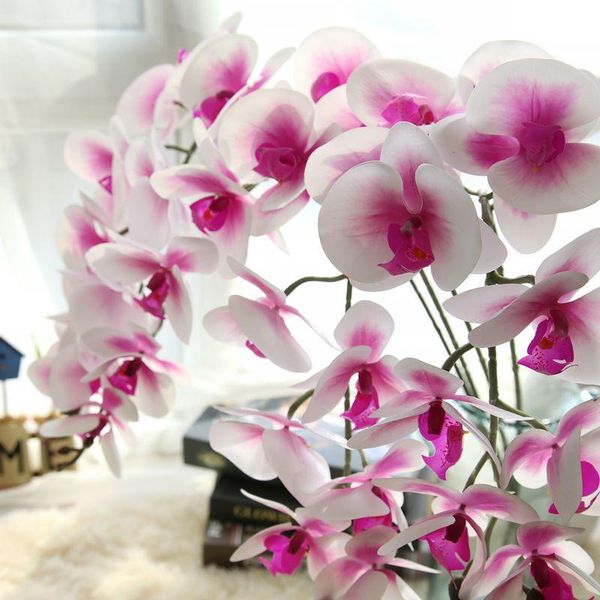 decorative flowers & wreaths 1pc artificial butterfly fake orchid flower for home wedding diy decoration real touch decor 
decorative flowers & wreaths 1pc artificial butterfly fake orchid flower for home wedding diy decoration real touch decor