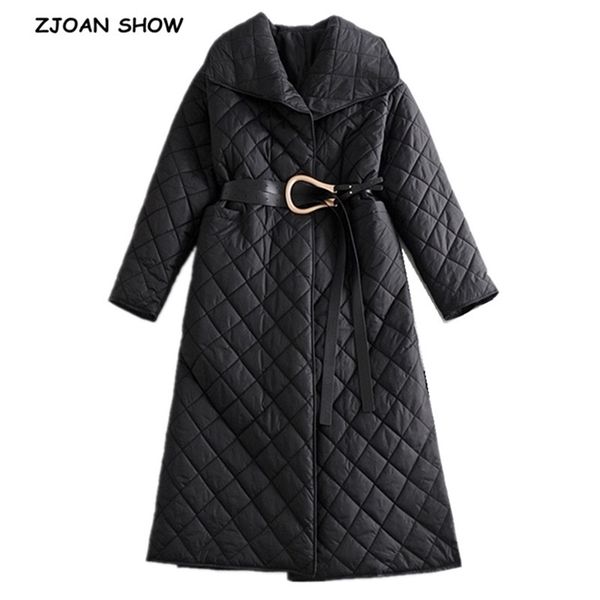 winter lapel quilting plaid stay warm parka coat with belt women extra long trench jacket outerwear elegant black 210429
winter lapel quilting plaid stay warm parka coat with belt women extra long trench jacket outerwear elegant black 210429