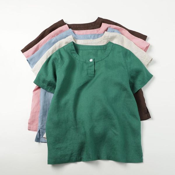 men's t-shirts linen pure basic all-match short-sleeved t-shirt 2021 cotton and women's wear 0621, White;black
men's t-shirts linen pure basic all-match short-sleeved t-shirt 2021 cotton and women's wear 0621, White;black