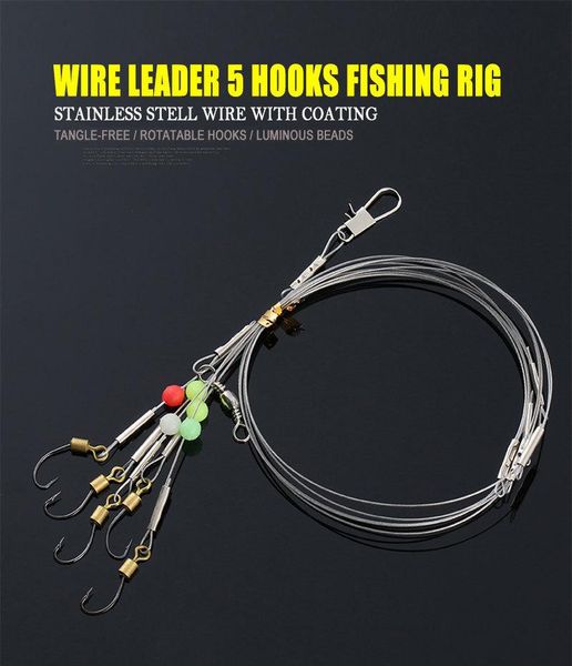 fishing hooks sabiki rigs fresh water and sea stainless steel wire with coating 5 leader for
fishing hooks sabiki rigs fresh water and sea stainless steel wire with coating 5 leader for