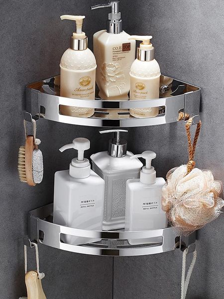 bathroom shelves 304 stainless steel hanging triangle basket corner shelf rack accessories
bathroom shelves 304 stainless steel hanging triangle basket corner shelf rack accessories