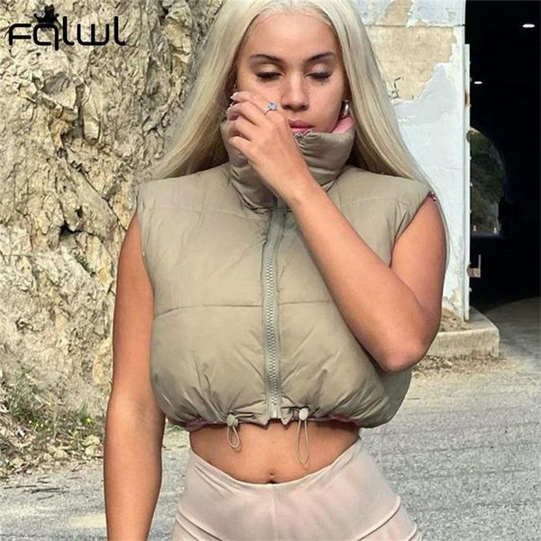 women's vests fqlwl winter coat jackets for women 2021 streetwear sleeveless turtleneck fashion brown puffer vest female zipper casual, Black;white
women's vests fqlwl winter coat jackets for women 2021 streetwear sleeveless turtleneck fashion brown puffer vest female zipper casual, Black;white