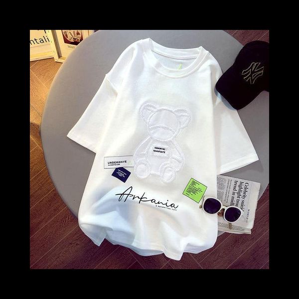 women's t-shirt women t-shirts harajuku girls plus oversize o-neck short sleeves loose summer tshirt embroidery bear tees -40, White
women's t-shirt women t-shirts harajuku girls plus oversize o-neck short sleeves loose summer tshirt embroidery bear tees -40, White