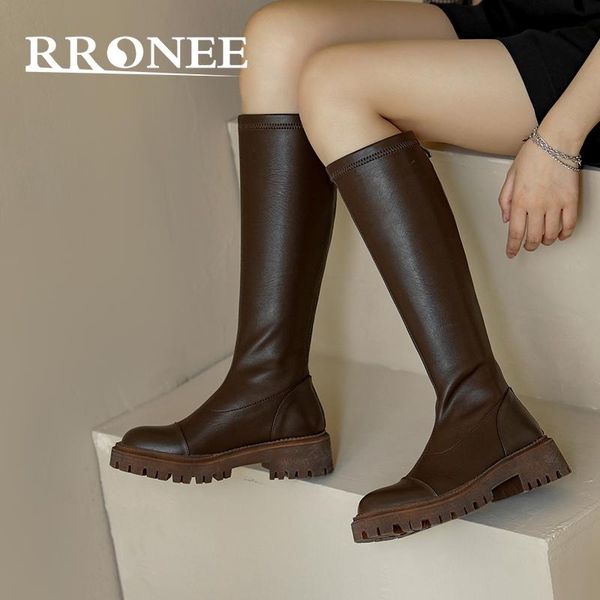boots 2021 autumn/winter lean elastic small but knee high thick bottom british leather flat female, Black
boots 2021 autumn/winter lean elastic small but knee high thick bottom british leather flat female, Black