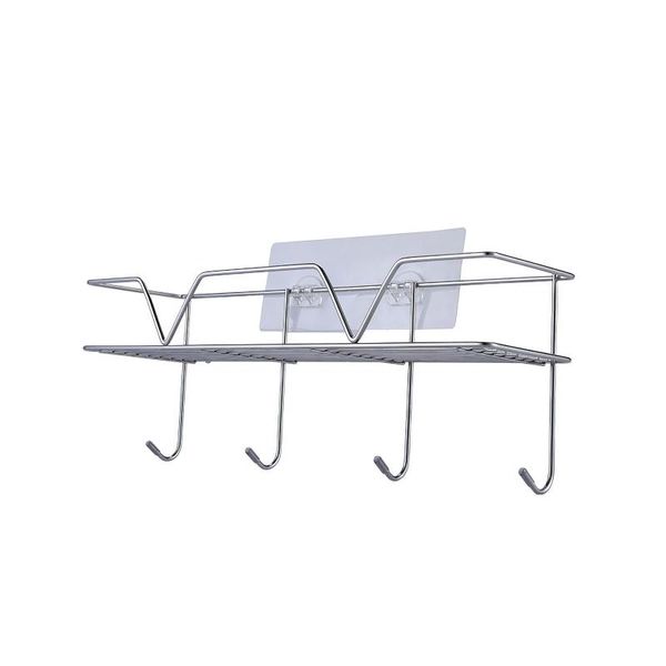 kitchen storage & organization punch-shower caddy organizer wall-mounted stainless steel waterproof hollow-out rack for bathroom 
kitchen storage & organization punch-shower caddy organizer wall-mounted stainless steel waterproof hollow-out rack for bathroom