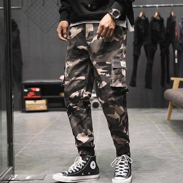 fashion men camouflage cargo pants tide brand streetwear beam feet trousers sweatpants jogger cotton casual men's, Black
fashion men camouflage cargo pants tide brand streetwear beam feet trousers sweatpants jogger cotton casual men's, Black