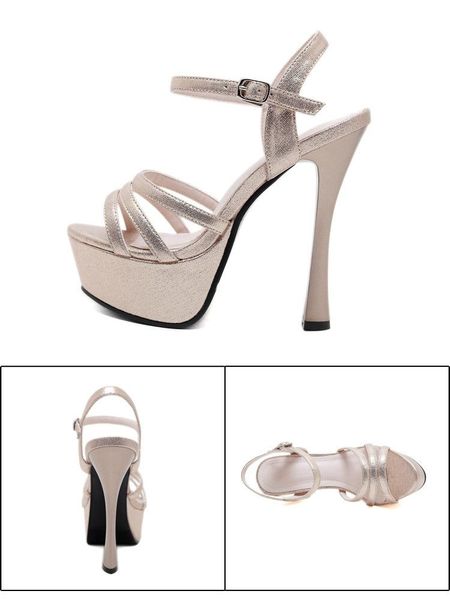 summer european and american fashion trend wine glasses high-heeled platform women's sandals, Black
summer european and american fashion trend wine glasses high-heeled platform women's sandals, Black