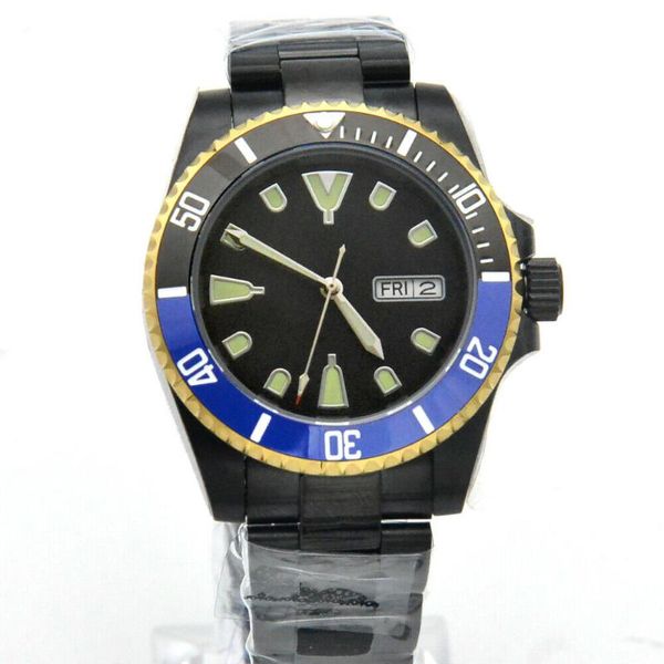 wristwatches 40mm blue dial nh36 automatic watch steel case sapphire glass ceramic bezel transparent back cover mechanical, Slivery;brown
wristwatches 40mm blue dial nh36 automatic watch steel case sapphire glass ceramic bezel transparent back cover mechanical, Slivery;brown