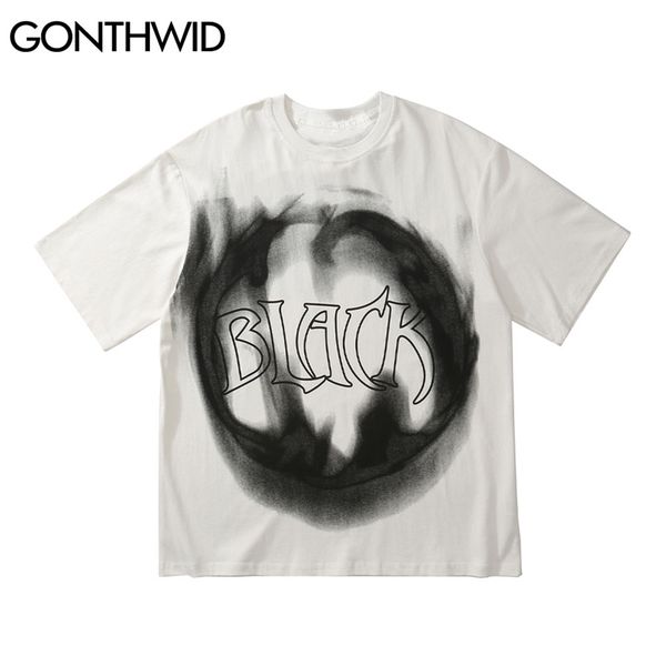 oversized t-shirts streetwear graffiti loose tie dye print tee shirts cotton harajuku fashion casual tshirts 210602, White;black
oversized t-shirts streetwear graffiti loose tie dye print tee shirts cotton harajuku fashion casual tshirts 210602, White;black