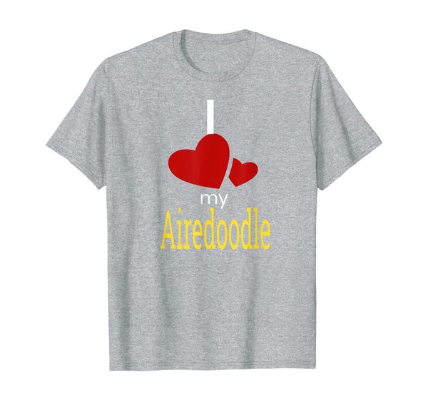 Airedoodle Shirt Love Poodle Airedale Terrier T-Shirt, Mainly pictures 
Airedoodle Shirt Love Poodle Airedale Terrier T-Shirt, Mainly pictures