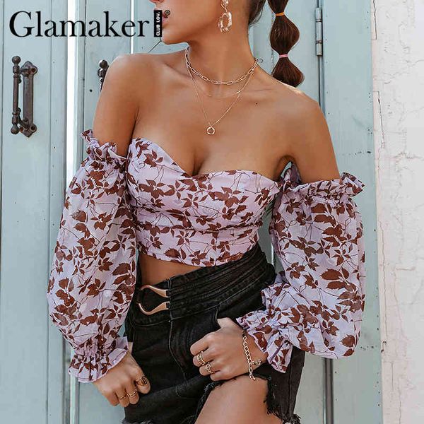 glamaker off shoulder ruffles summer crop fashion women holiday beach shirt vintage leaf printed elegant female blouse 210414, White
glamaker off shoulder ruffles summer crop fashion women holiday beach shirt vintage leaf printed elegant female blouse 210414, White