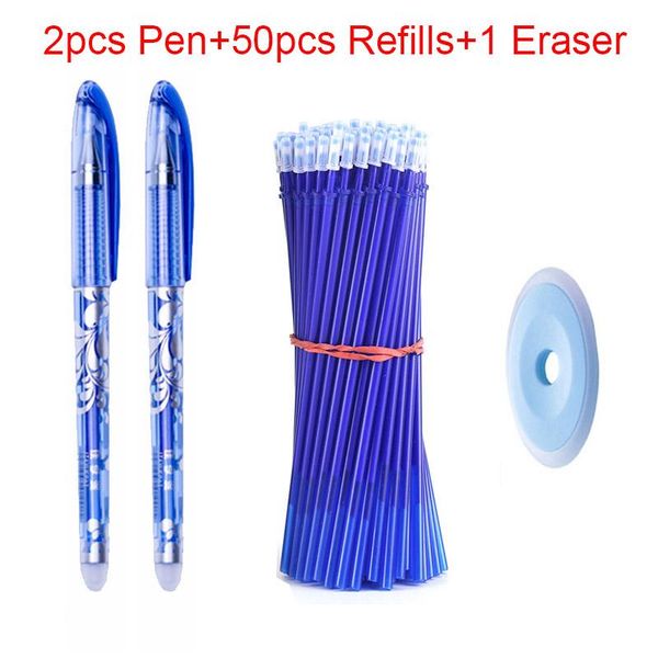 gel pens erasable pen blue black ink refill washable handle writing stationery