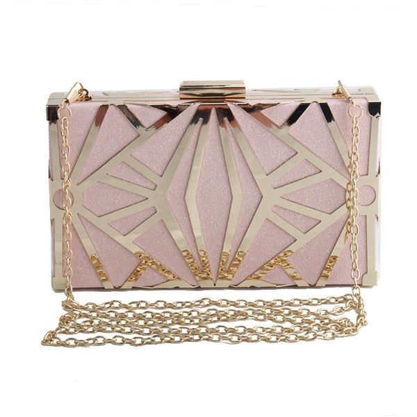 fashion evening bag flash powder pu metal square in spring and summer of 2021 
fashion evening bag flash powder pu metal square in spring and summer of 2021