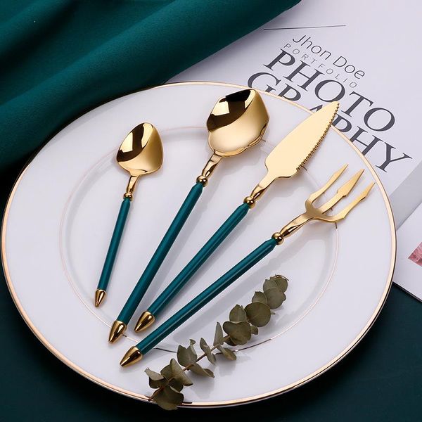 dinnerware sets fashion 24cs stainless steel gold cutlery knife fork spoon set of dining tableware kitchen utensils reusable
dinnerware sets fashion 24cs stainless steel gold cutlery knife fork spoon set of dining tableware kitchen utensils reusable