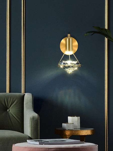 wall lamps modern crystal lamp copper atmospheric diamond nordic simple creative led porch lights
wall lamps modern crystal lamp copper atmospheric diamond nordic simple creative led porch lights