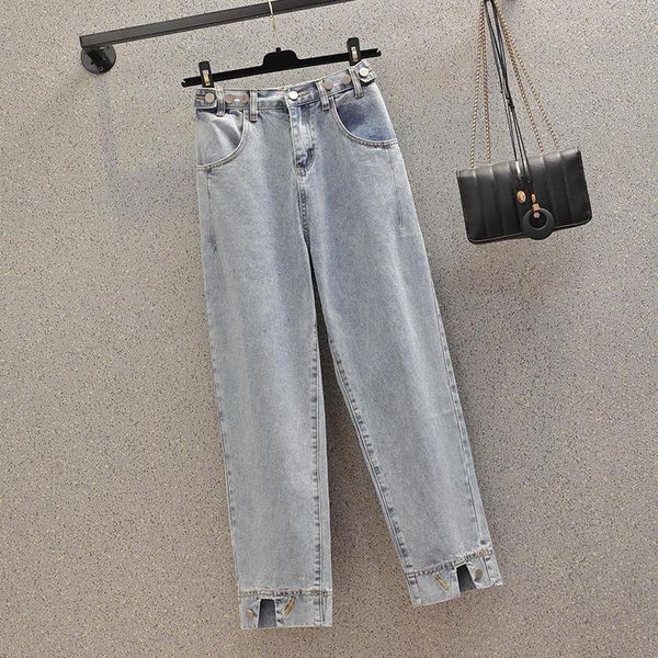 women's jeans plus size high waist vintage woman stretch boyfriend female loose denim mom trousers women hk411, Blue
women's jeans plus size high waist vintage woman stretch boyfriend female loose denim mom trousers women hk411, Blue