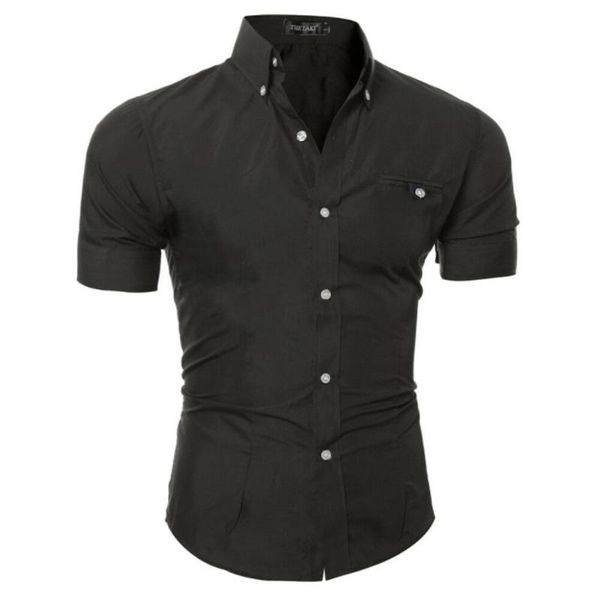 men's casual shirts hirigin men slim fit shirt short sleeve stylish formal buttons clothing solid plus size, White;black
men's casual shirts hirigin men slim fit shirt short sleeve stylish formal buttons clothing solid plus size, White;black