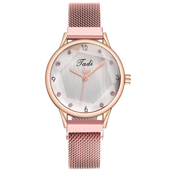 wristwatches high-end ladies bracelet magnet watch irregular surface luxury rhinestone inlaid rose gold leisure clock gift for wife, Slivery;brown
wristwatches high-end ladies bracelet magnet watch irregular surface luxury rhinestone inlaid rose gold leisure clock gift for wife, Slivery;brown
